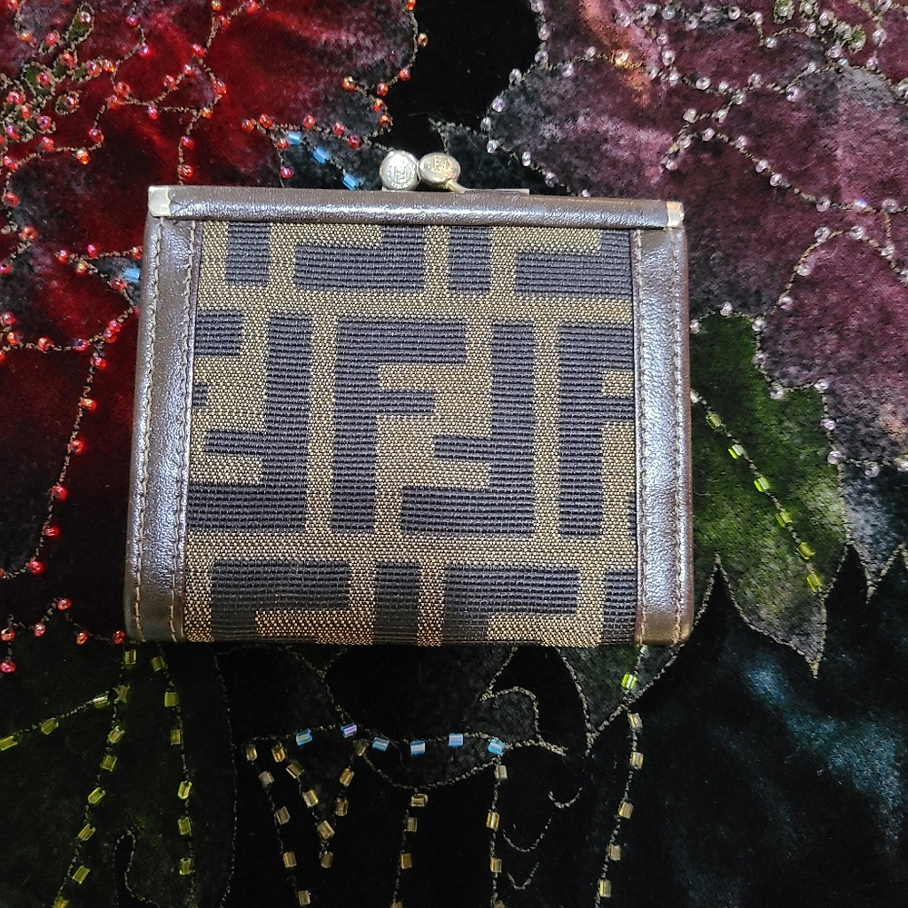 EUC Fendi Zucca Coin Wallet - Picture 1 of 12